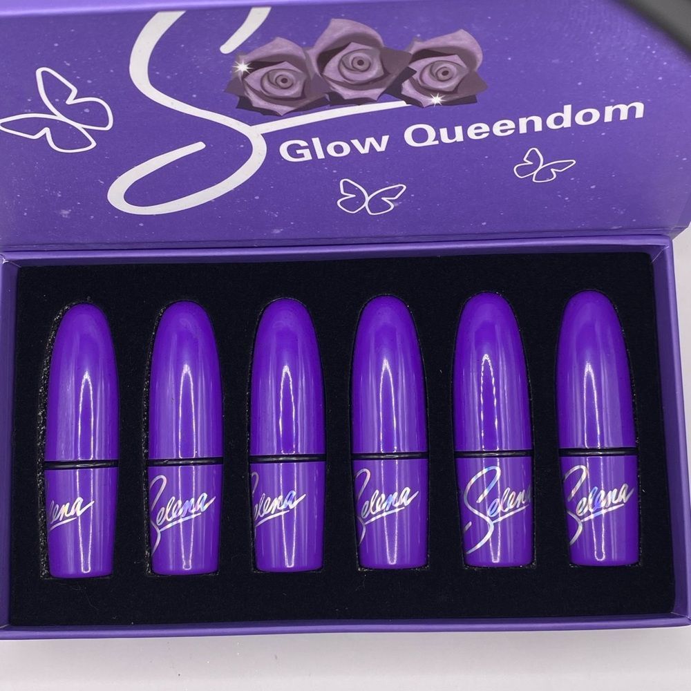 💜 Selena 6 Piece Matte Lipstick Set Collection - Picture 4 of 7